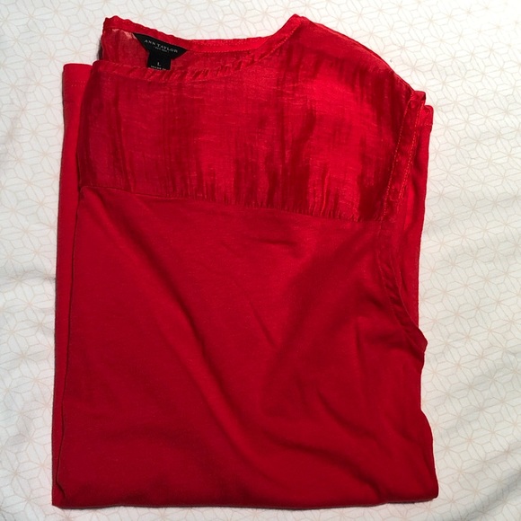 Ann Taylor Sleeveless Top with Silk Accent - Picture 11 of 14